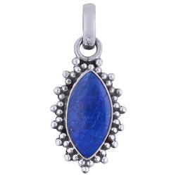 925 zilveren hanger met marquise Lapis Lazuli