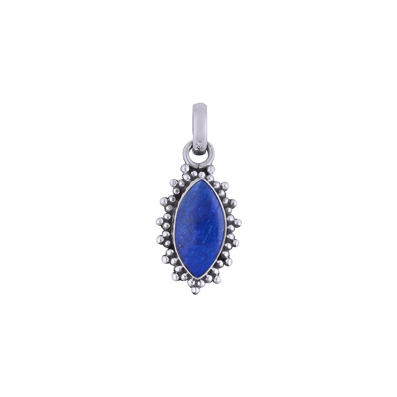 925 zilveren hanger met marquise Lapis Lazuli