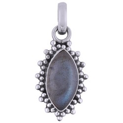 925 zilveren hanger met marquise Labradoriet