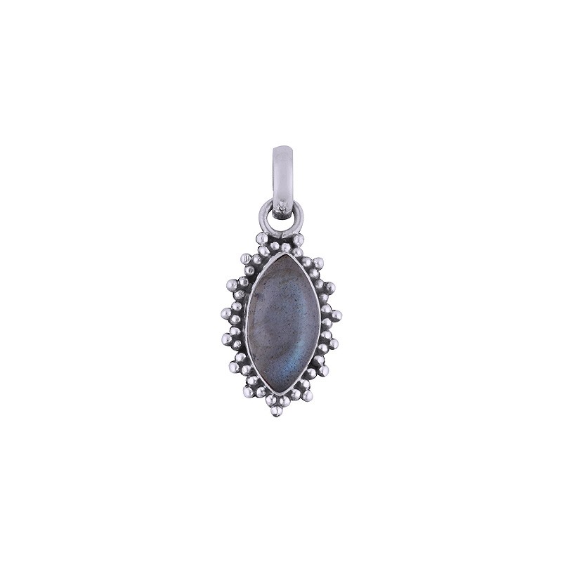 925 zilveren hanger met marquise Labradoriet