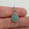 925 zilveren hanger met aqua Chalcedoon