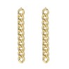 Vergulde chain oorknopjes