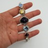 Zilveren armband Granaat Citrien Maansteen Amethist en Topaas