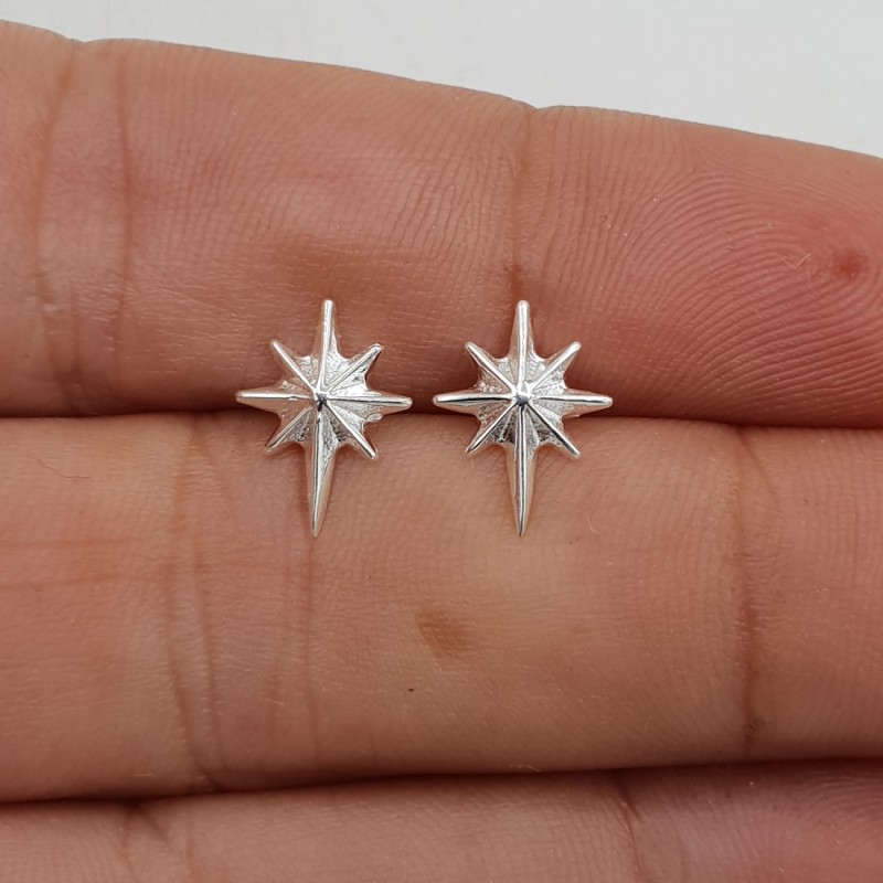 925 Sterling zilveren noordster oorknoppen