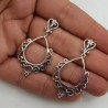 925 Sterling zilveren bewerkte oorhangers