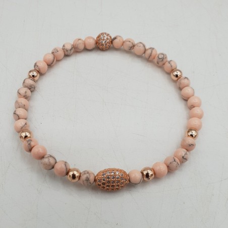 Armband van roze Howliet