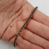 Rosé vergulde armband met zwarte Opalen