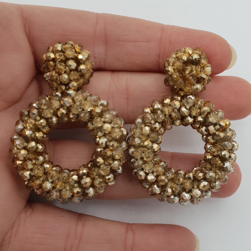 Glassberry oorbellen open ring goudkleurig