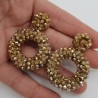 Glassberry oorbellen open ring goudkleurig