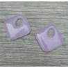 Hanger set vierkante licht paarse Jade