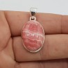 925 Sterling zilveren hanger ovale Rhodochrosiet
