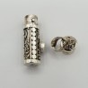 Zilveren parfumhanger / ashanger met ronde Granaat small
