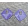 Hanger set vierkante lavendel paarse Jade