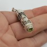 Zilveren parfumhanger / ashanger Peridot medium