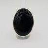 925 Sterling zilveren ring met grote brede ovale Onyx 16.5 mm