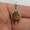 925 Sterling zilveren hanger ovale Tijgeroog
