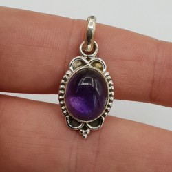 925 Sterling zilveren hanger ovale Amethist