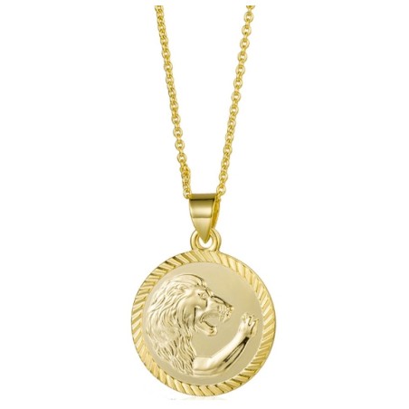 Vergulde ketting met Leeuw sterrenbeeld hanger
