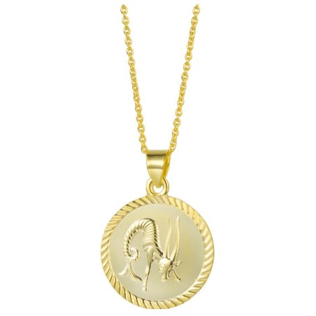 Vergulde ketting met Steeenbok sterrenbeeld hanger