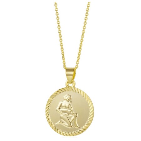 Vergulde ketting met Waterman sterrenbeeld hanger