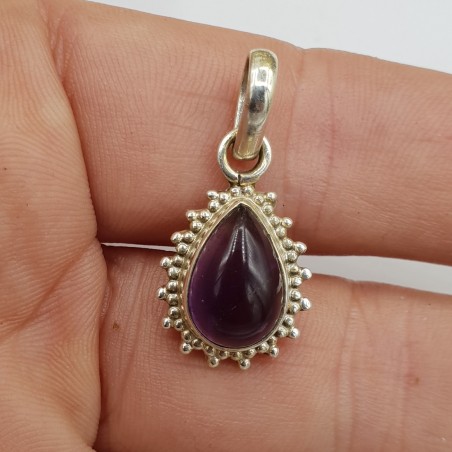 925 Sterling zilveren hanger met Amethist