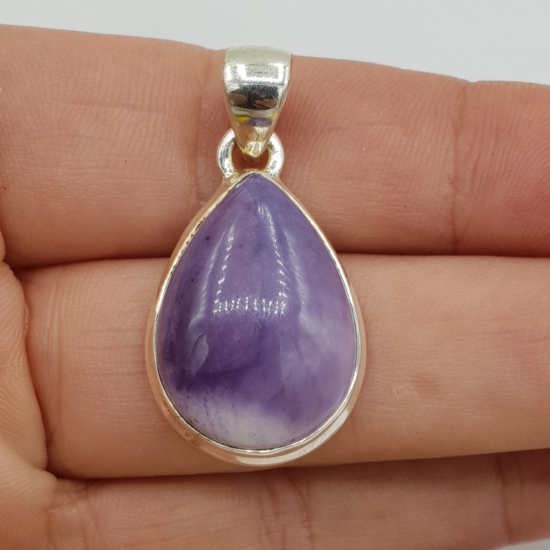 925 Sterling zilveren hanger druppelvormige Bertrandiet