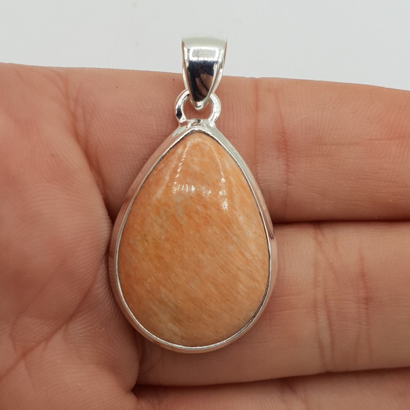 925 Sterling zilveren hanger met Celestobariet