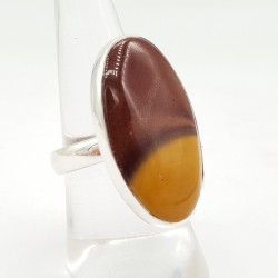 925 Sterling zilveren ring gezet met Mookaiet 17 mm