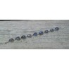 Zilveren armband gezet met druppelvormige facet Labradoriet