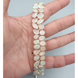 925 Sterling zilveren armband gezet met Ethiopische Opalen