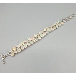 925 Sterling zilveren armband gezet met Ethiopische Opalen