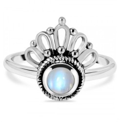 925 Sterling zilveren ring Maansteen