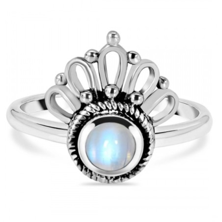 925 Sterling zilveren ring Maansteen