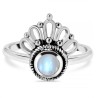 925 Sterling zilveren ring Maansteen