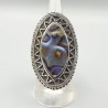 925 Sterling zilveren ring met marquise Abalone schelp 16.5 mm
