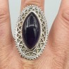 925 Sterling zilveren ring met marquise Amethist