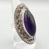 925 Sterling zilveren ring met marquise Amethist