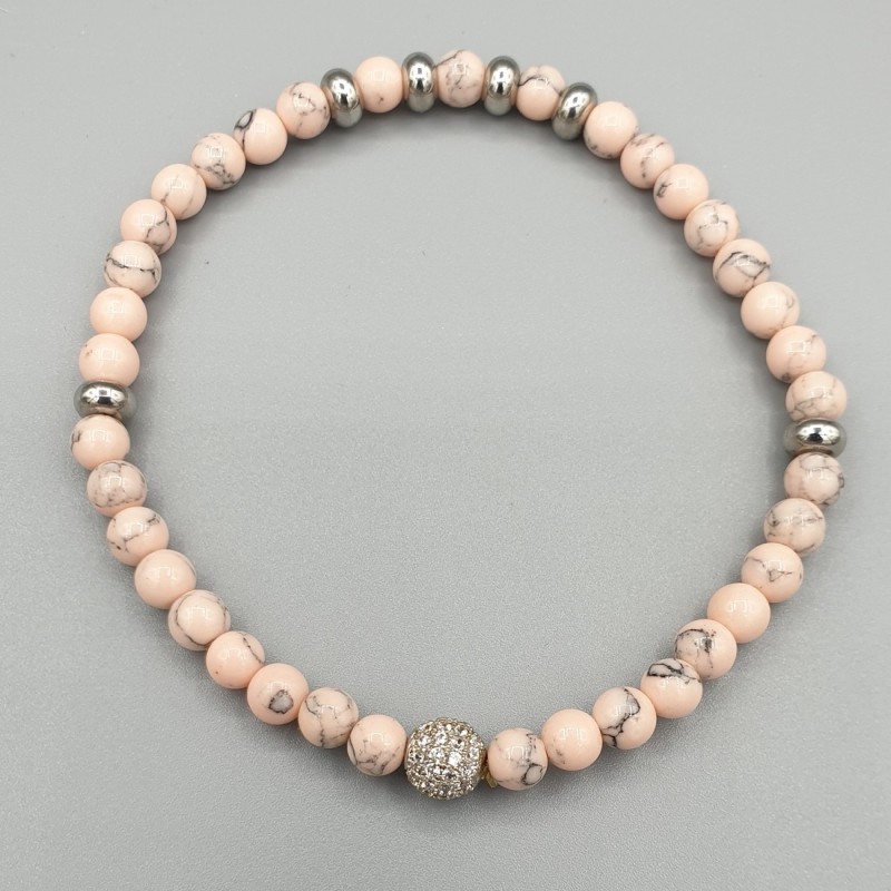 Armband roze Howliet