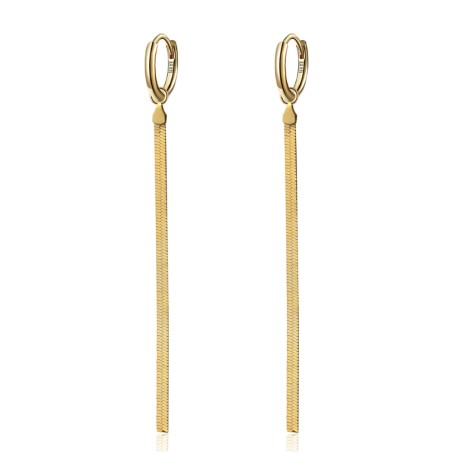 Vergulde creool met ketting