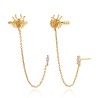 Vergulde earcuff spin en zirkonia