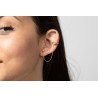 Vergulde earcuff spin en zirkonia