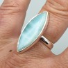 925 Sterling zilveren ring marquise Larimar 17.7 mm