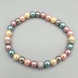 Armband diverse kleuren parels