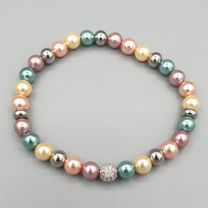 Armband diverse kleuren parels