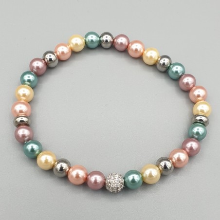 Armband diverse kleuren parels