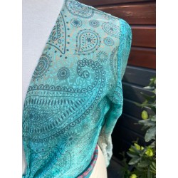 Zijde top / vestje met sierlijke wijde mouw 5