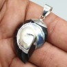 925 Sterling zilveren hanger met zwarte Nautilus schelp