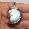 925 Sterling zilveren hanger paarse Nautilus schelp
