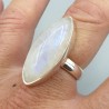 925 Sterling zilveren ring met marquise Maansteen 17.5 mm