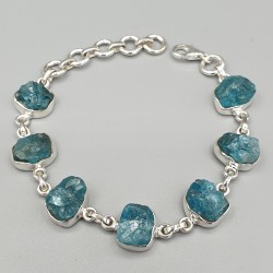 925 Sterling zilveren armband ruwe Apatiet